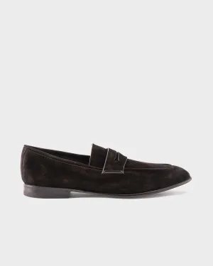 Black Suede L'Asola Loafers
