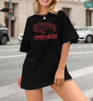 Car Shirt Oversized Vintage Magical Tshirt for Women Trendy Cars Graphic Tee Summer Casual Short Sleeve Tops