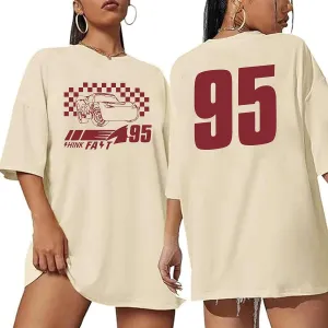 Car Shirt Oversized Vintage Magical Tshirt for Women Trendy Cars Graphic Tee Summer Casual Short Sleeve Tops