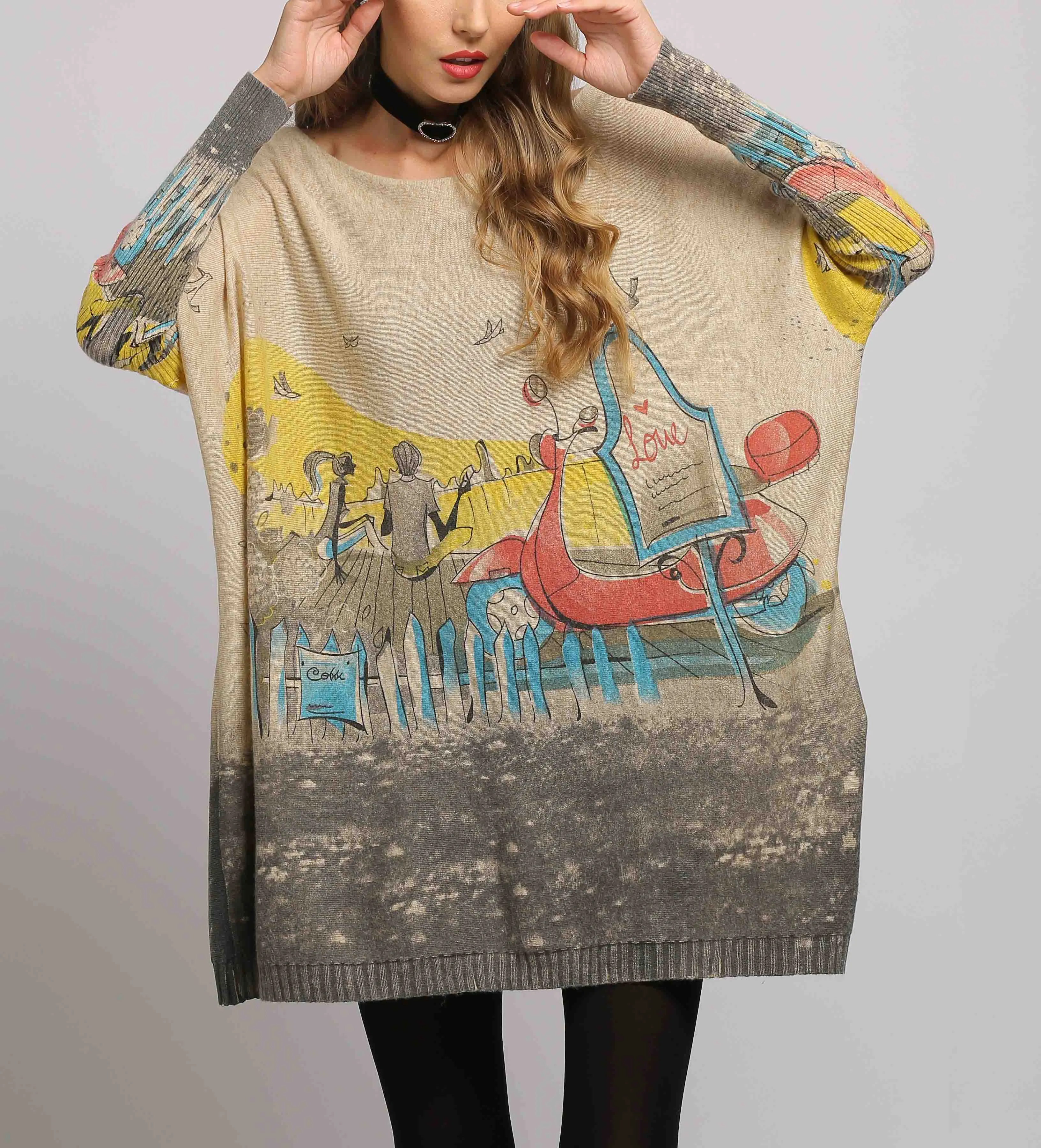 ellazhu Casual Sweater Sweatshirts DH10