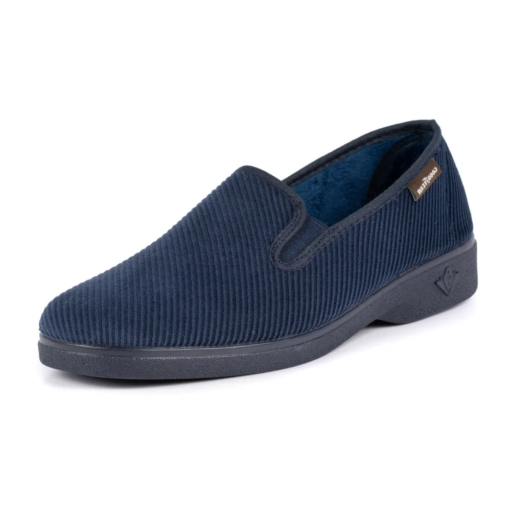 Lunar Men's KMG007 Marshall Goodyear Full Slippers Navy Blue