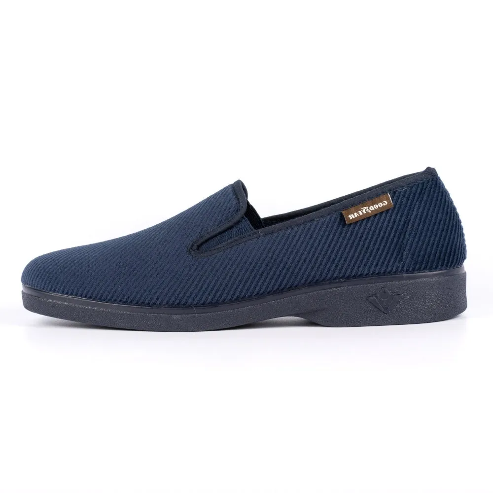 Lunar Men's KMG007 Marshall Goodyear Full Slippers Navy Blue