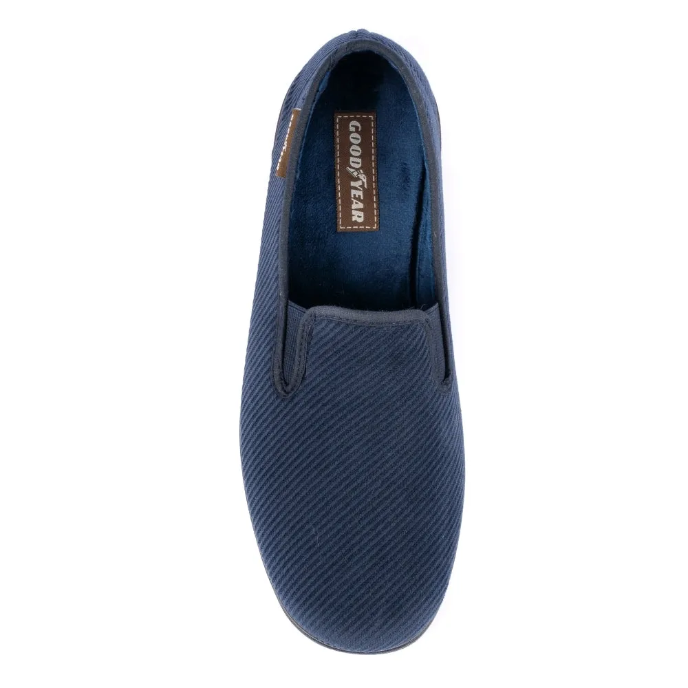 Lunar Men's KMG007 Marshall Goodyear Full Slippers Navy Blue