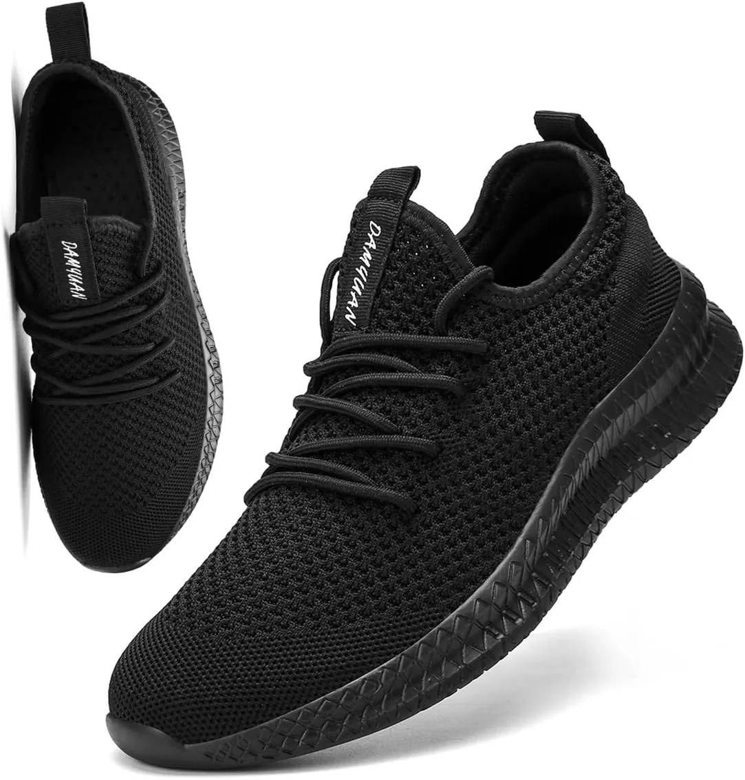 Men's Athletic Shoes Running Gym Training Sneakers Lightweight Cushioned Non-Slip Breathable Multi-Sport Versatile Shoes