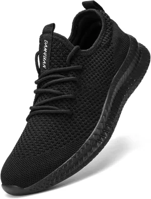Men's Athletic Shoes Running Gym Training Sneakers Lightweight Cushioned Non-Slip Breathable Multi-Sport Versatile Shoes