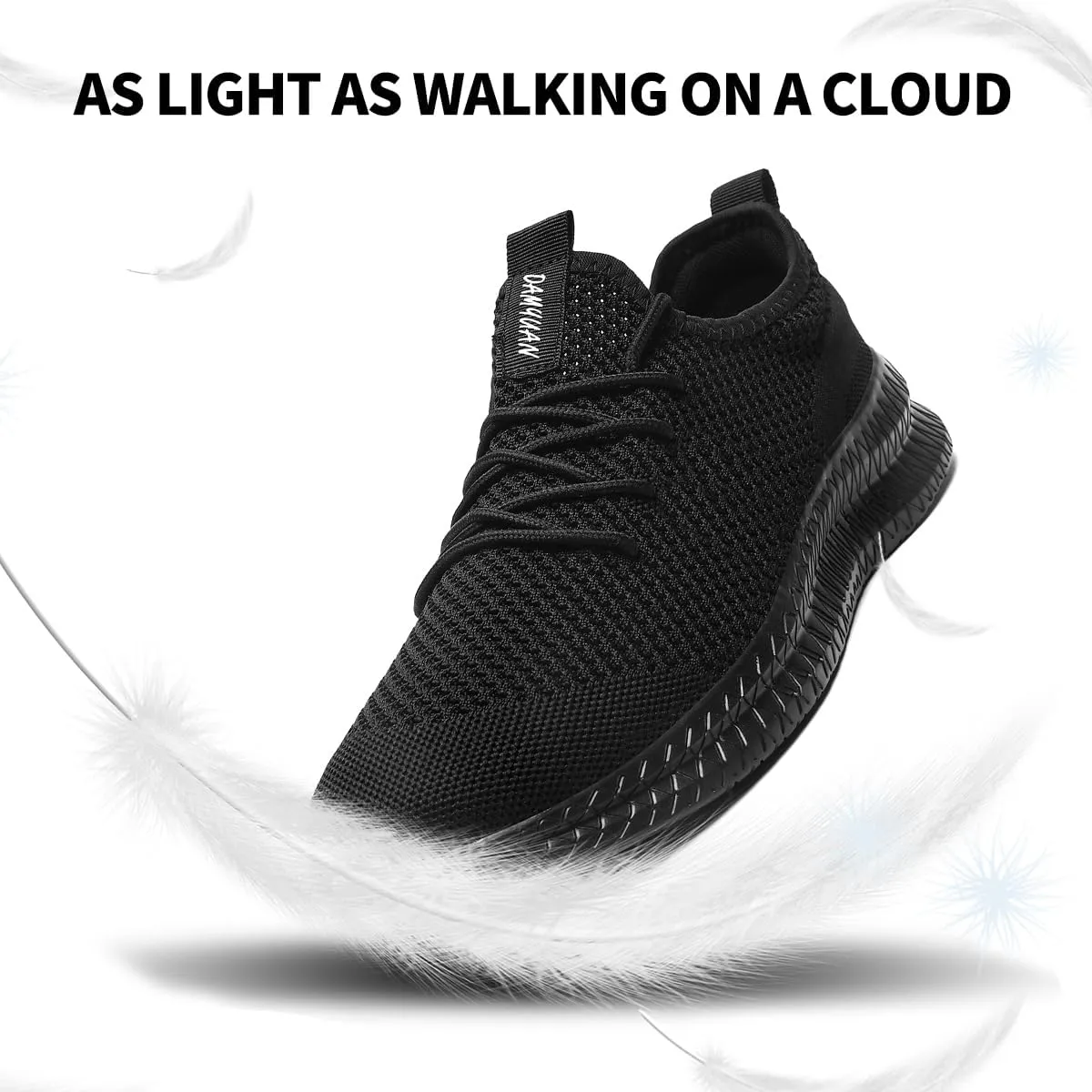 Men's Athletic Shoes Running Gym Training Sneakers Lightweight Cushioned Non-Slip Breathable Multi-Sport Versatile Shoes