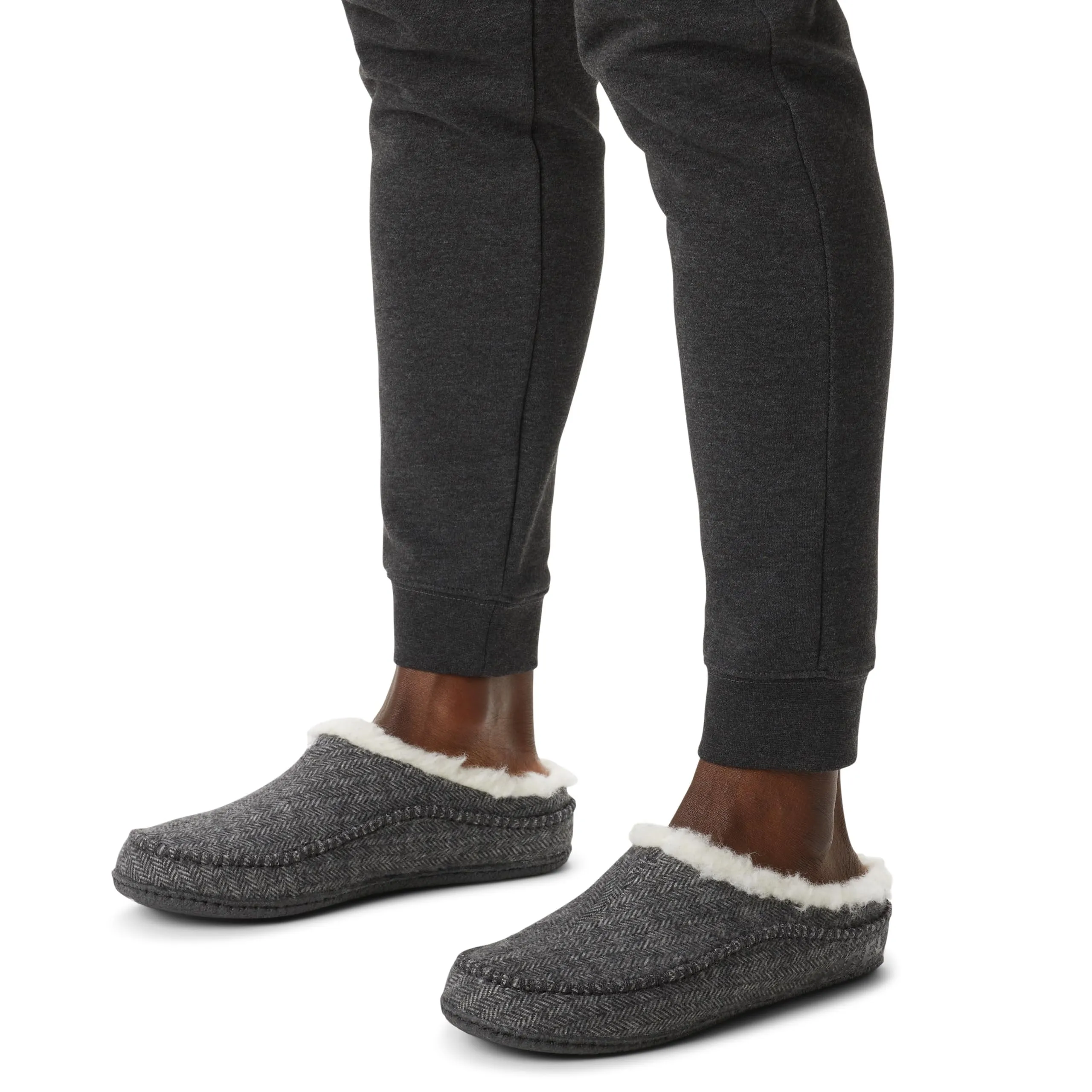 Men's Shoes Sorel FALCON RIDGE II Suede Slippers 2010201028 GRILL / BLACK