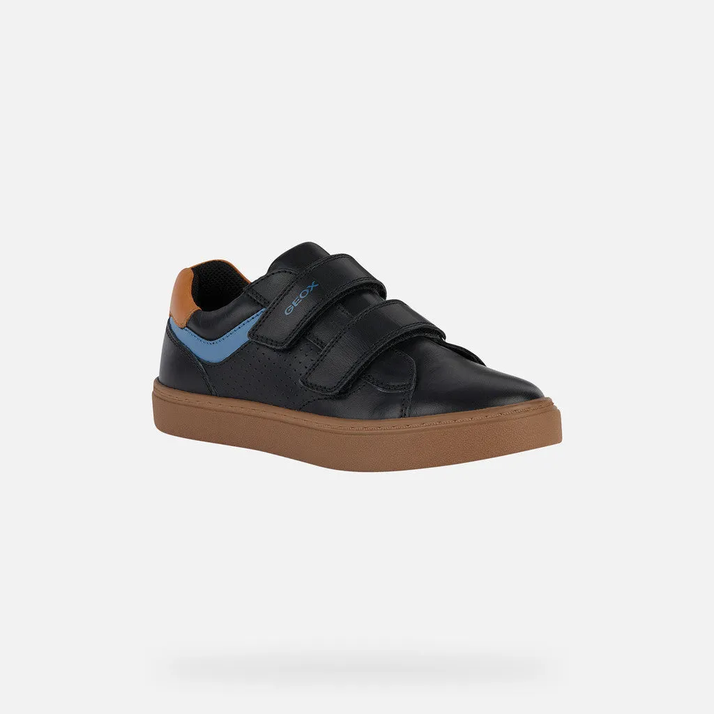 SALE SP24 Geox J Nashik Double Velcro Sneaker