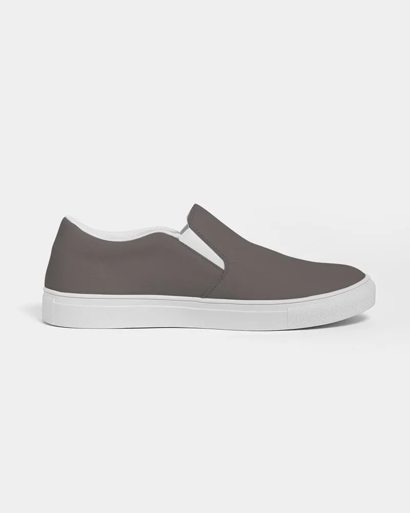 Shaded Pastel Brown Slip-On Canvas Sneakers | Men's | C60M60Y60K30