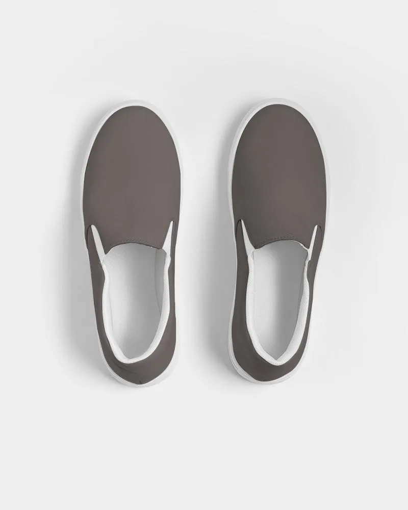 Shaded Pastel Brown Slip-On Canvas Sneakers | Men's | C60M60Y60K30