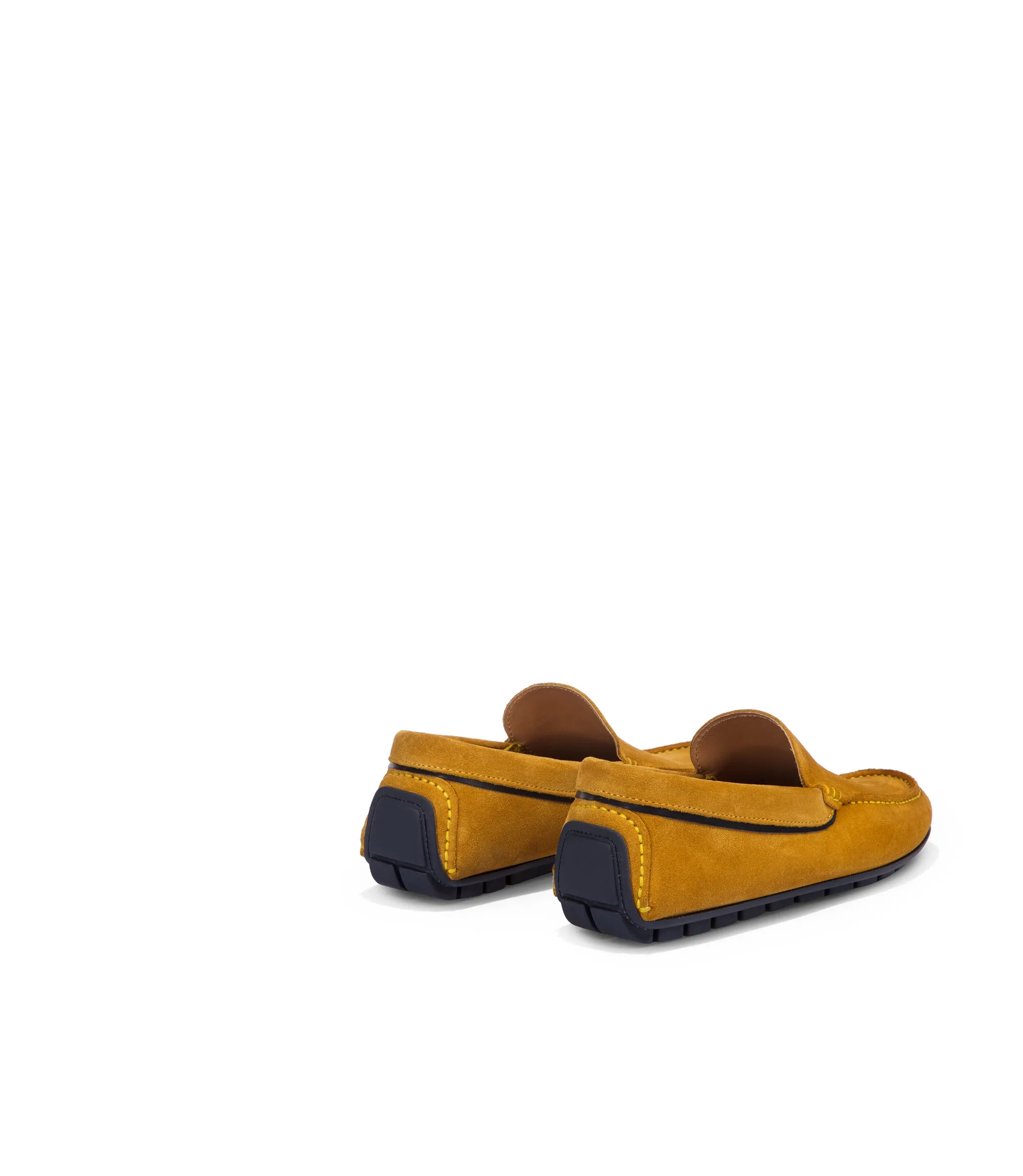 Tan suede loafers