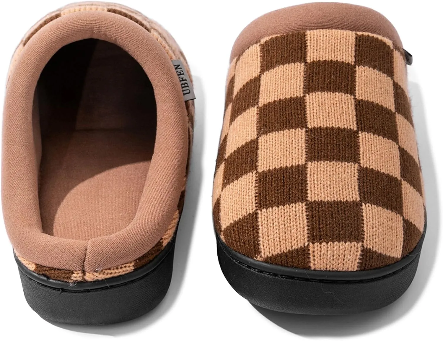 UBFEN Mens Slippers for Indoor Bedroom Memory Foam House Shoes Lightweight Slip On Outdoor Slipper