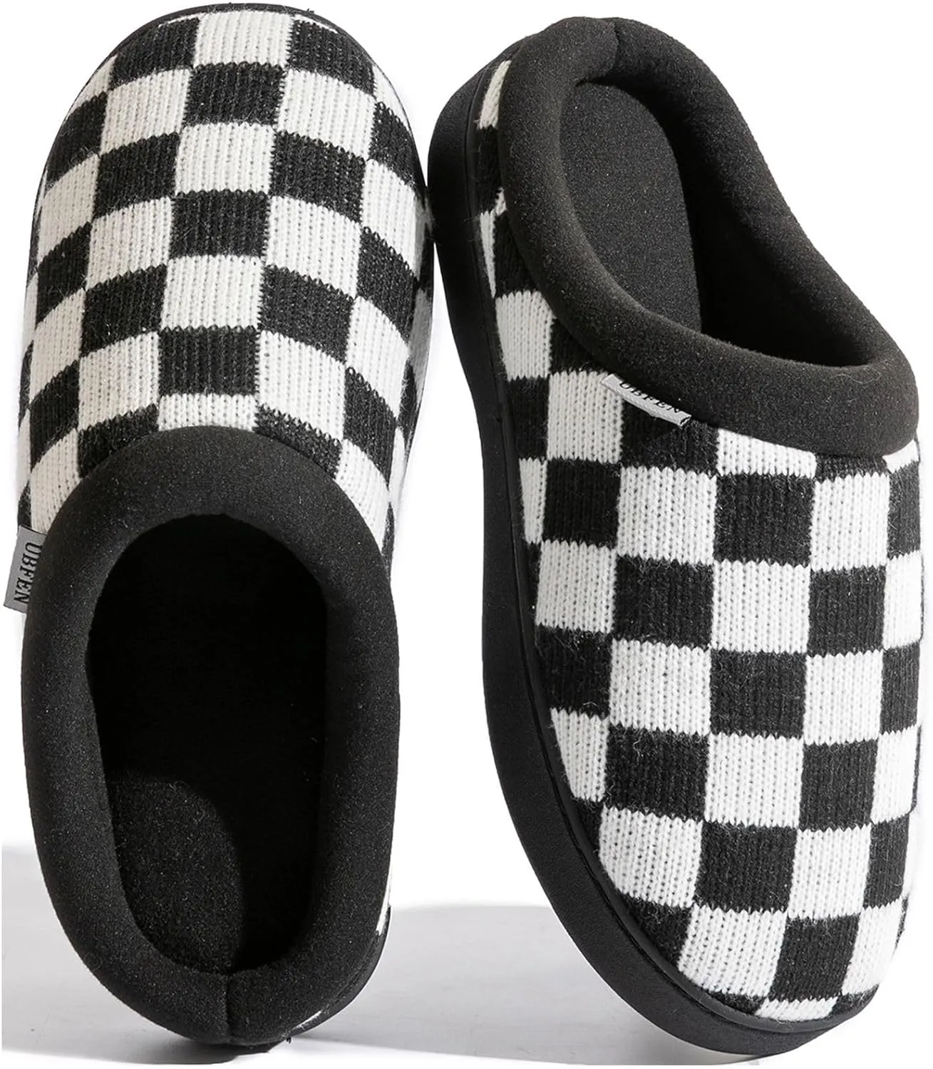 UBFEN Mens Slippers for Indoor Bedroom Memory Foam House Shoes Lightweight Slip On Outdoor Slipper