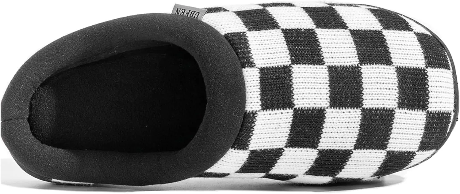 UBFEN Mens Slippers for Indoor Bedroom Memory Foam House Shoes Lightweight Slip On Outdoor Slipper