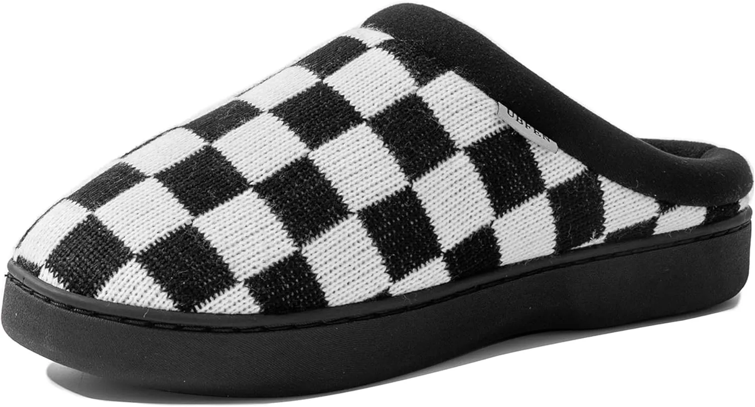 UBFEN Mens Slippers for Indoor Bedroom Memory Foam House Shoes Lightweight Slip On Outdoor Slipper